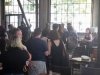 The line for signings