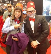 Elizabeth had to get a Fez and Bow Tie Moment with Grunkle Stan