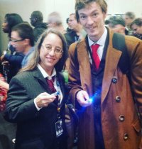 Kathryn had to share a Timey Wimey moment with another Tenth Doctor
