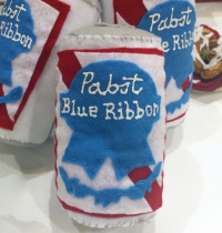 Plush Pabst Blue Ribbon by Billy Kheel