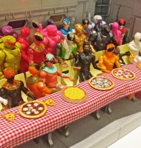 Retro Toy Last Supper by Jesse Destasio and Nicky Fung
