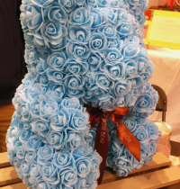 Blue Rose Bear (felt)