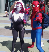 Spider Gwen and Spider-Man