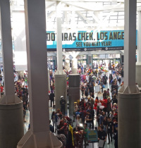 Inside the convention center