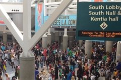 Inside the convention center