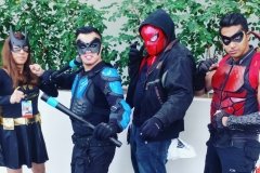 Batgirl, Nightwing, Red Hood and Red Robin