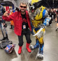 Wonder Man by @hughv302 on instagram, Werewolf Wolverine by @hauntedcosplay on instagram