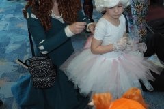Brave helping with a costume