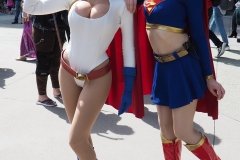 Powergirl and Supergirl