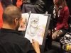 They stopped fighting long enough for a caricature