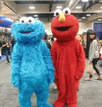 Cookie Monster + Elmo