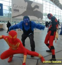 Iron Spider, Beast, and Deadpool