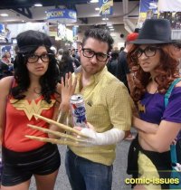 Hipster Wonder Woman, Wolverine, & Batgirl