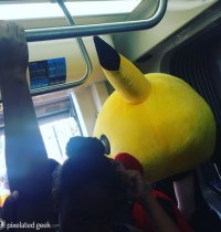 Pikachu on the Trolley