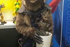 Not a statue that's a Rocket cosplay!