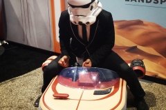Stormtrooper and Landspeeder