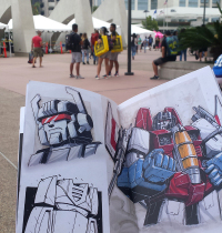 Marcelo Matere Transformers sketchbook