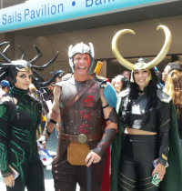 Hela, Thor and Loki