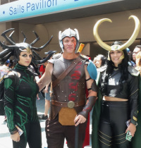 Hela, Thor and Loki