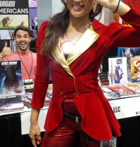 Tony Stark and photobomb