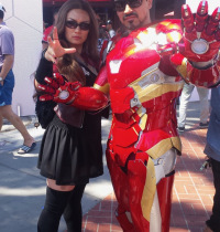 Scarlet Witch and Iron Man