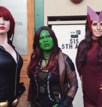 Black Widow, Gamora, and the Scarlet Witch