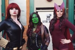 Black Widow, Gamora, and the Scarlet Witch