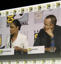 Tessa Thompson and Aaron Paul