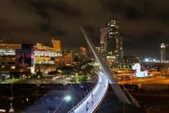 Pedestrian Bridge at Night