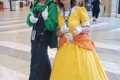 Luigi and Princess Peach Cosplay