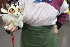 Sango and Kirara, cosplay by @brimstonekitten on Instagram
