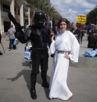 Imperial Solider & Princess Leia