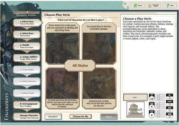 Wizards of the Coast Launches New Character Builder!